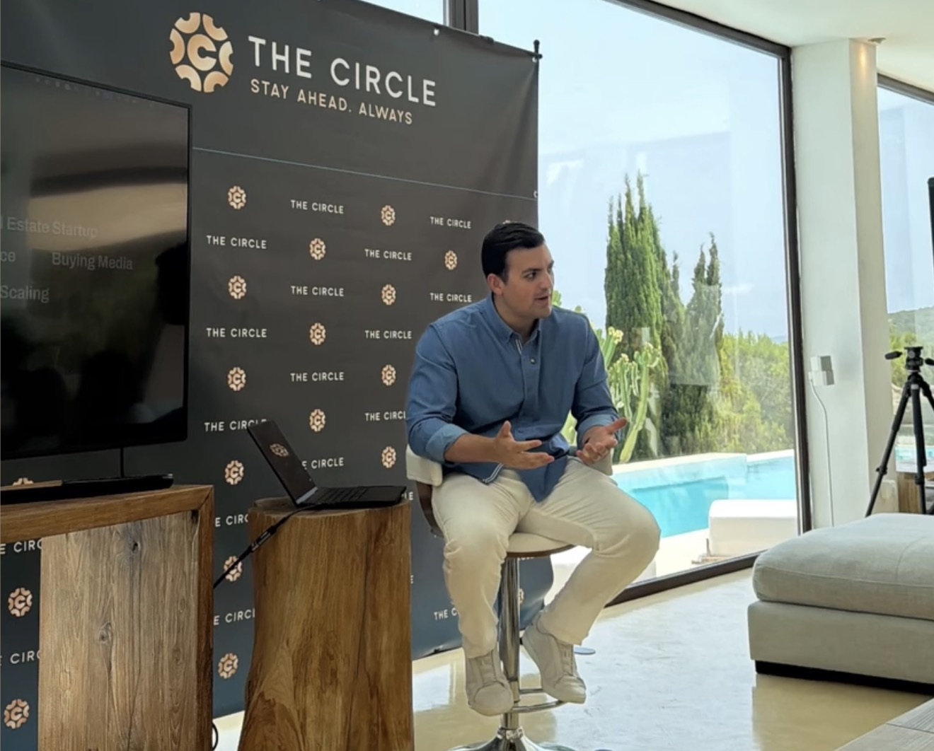 Fireside chat at The Circle mastermind